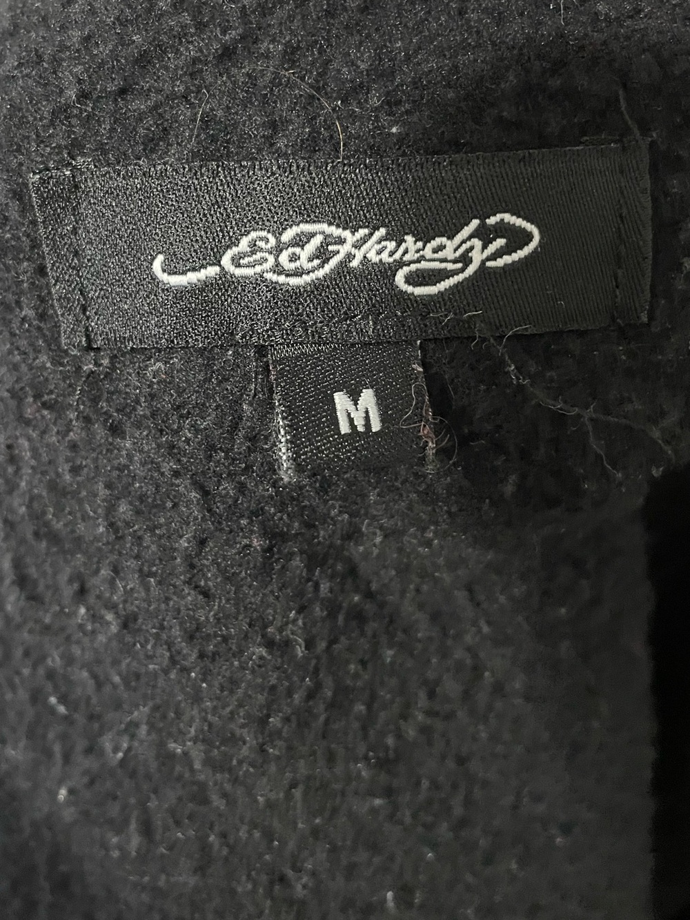 Ed Hardy Black Graphic Zip-Up Hoodie - Picture 6 of 6